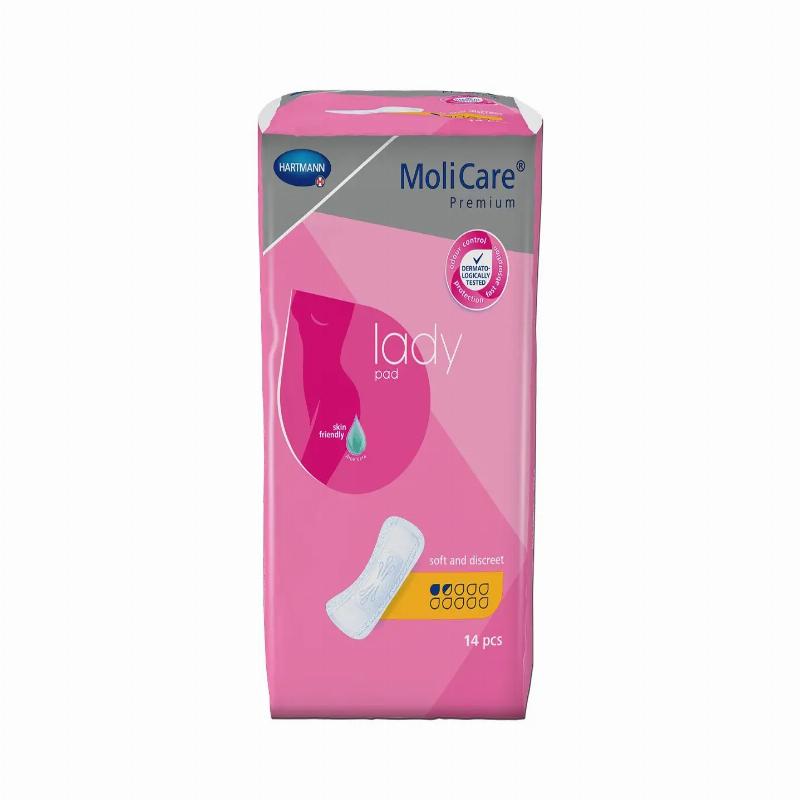 Абсорбуючі прокладки при незначній слабкості сечового міхура MoliCare® Premium lady pad 1.5 краплі 14шт